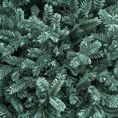 Close-up shot of lush, green foliage. Dense and vibrant, showcasing intricate leaf patterns for nature and botanical enthusiasts.