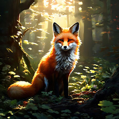 fox in the forest
