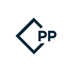 PP logo. P P design. White PP letter. PP, P P letter logo design. P P letter logo design in FIVE, FOUR, THREE, style. letter logo set in one artboard. P P letter logo vector design.