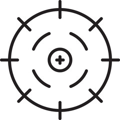 Crosshair Line Symbol
