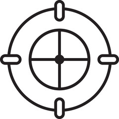 Crosshair Symbol Illustration
