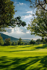 golf course on a sunny day