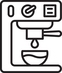 Coffee Maker Line Icon
