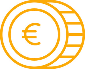 Euro Currency Coin Icon
