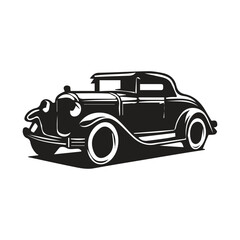 Retro Car Vector Art: High-Quality Antique Automobile Illustrations