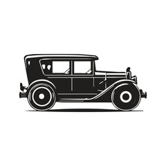 Retro Car Vector Art: High-Quality Antique Automobile Illustrations