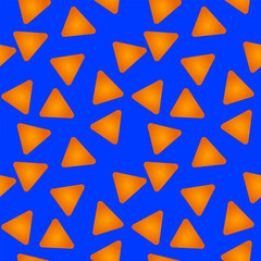Obraz premium Gradient abstract triangle pattern design with blue background.