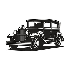 Retro Car Vector Art: High-Quality Antique Automobile Illustrations