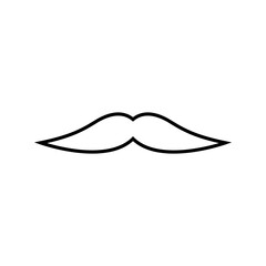 Moustache line icon