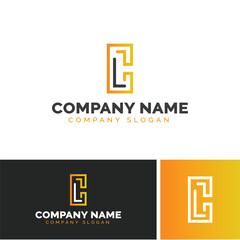 Obraz premium Letter CL logo design, vector logo design, illustration 