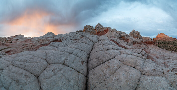 Rock Formations At Dusk, White Pocket, Arizona