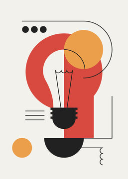 Abstract light bulb.