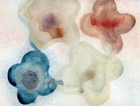 Delicate colors abstract flowers background