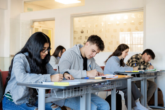 Focused Students in Classroom Setting