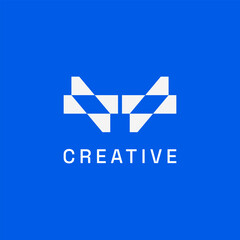 W letter mark logo design. Abstract logo. Technology logo. Elegant, modern, and meaningful logo design.