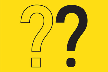 Question mark icon, Question mark sign and symbol vector design