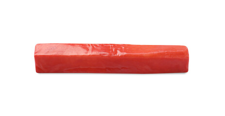 One tasty crab stick isolated on white © New Africa