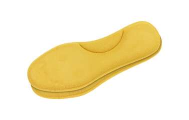 orthopedic shoe insoles isolated from background	
