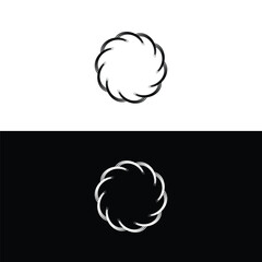 Circle vector logo template design . Circle icon . Circle silhouette