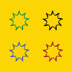 Colorful stylish circle vector logo template design