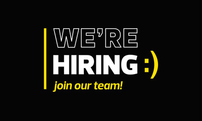 we're hiring join our team
