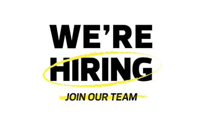 we're hiring join our team