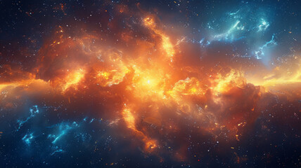 Obraz premium an image of the cosmos as imagined by a wise sage and astrologer.generative ai