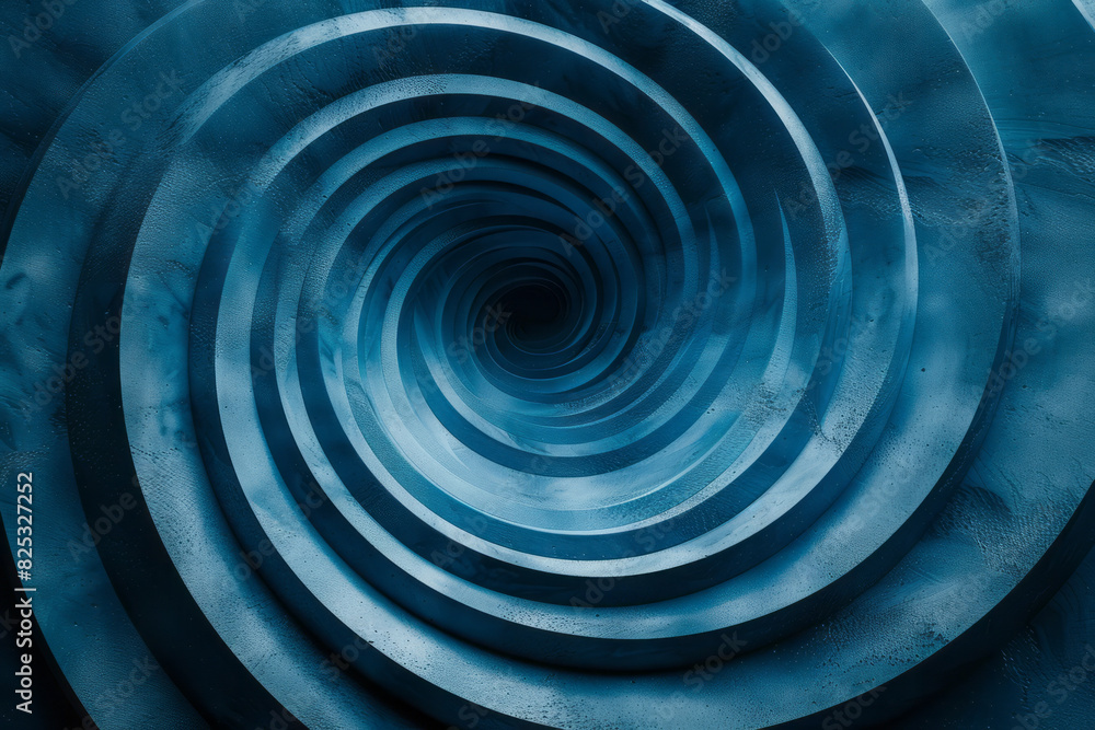 Poster abstract isometric background with concentric circles forming a wave pattern,