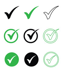 A drawing of a checkmark icon tick mark © owngraphic1