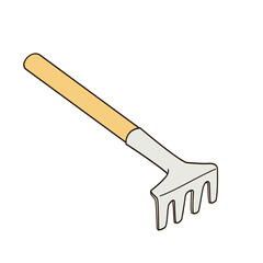 small rake for caring for house plants