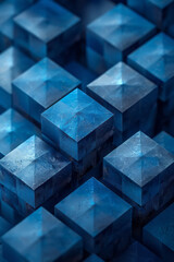 Abstract isometric background with overlapping rhombuses creating a 3D effect,