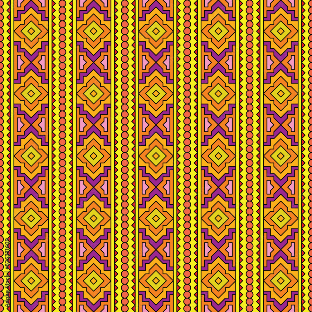 Poster vector ornament in ethnic style. abstract seamless pattern with eps 10.simple modern background text