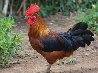 Proud Dominican Rooster