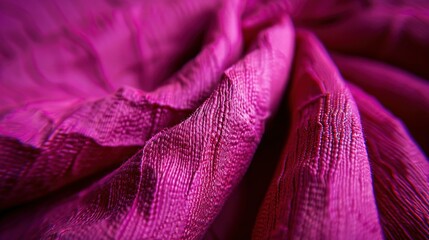   A close-up of pink fabric featuring a slender line at the base and another thin line beneath it