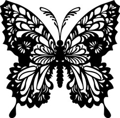 Patterned Butterfly Designs, Papercut Butterfly Cut File