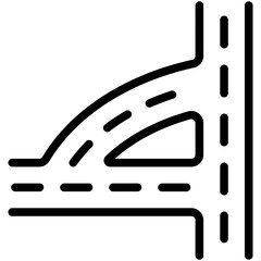 road line icon