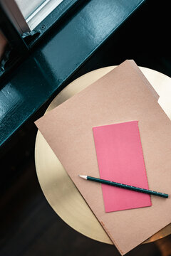 Pencil and Vintage Folders