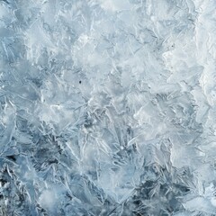 Obraz premium Close-Up of Ice Crystals, Winter Nature Concept