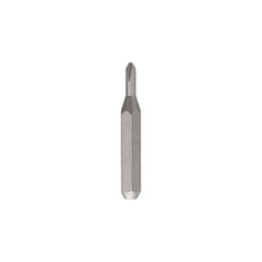Iron bit for screwdriver and drill on Isolated on a white background close-up