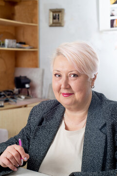 Portrait of a female accountant in the office