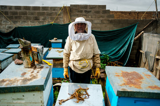Beekeeper portrait