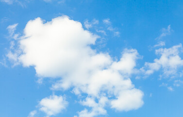 blue sky and white cloud nature