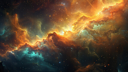 Fototapeta premium an image of the cosmos as imagined by a wise sage and astrologer.generative ai