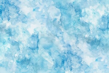 Fototapeta premium Abstract Blue Watercolor Background, Artistic Design