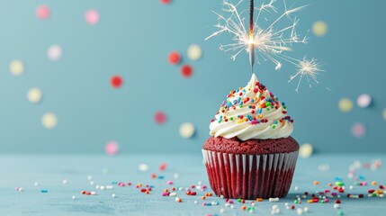 The Cupcake with Sparkler