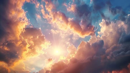 Fototapeta premium Gorgeous cloud background