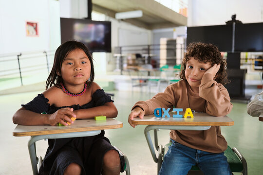 Latino students in the classroom