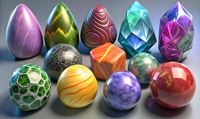 Obraz premium discover the vibrant world of unique stones