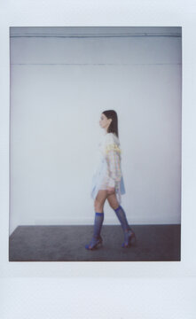 Film fashion portrait of woman 