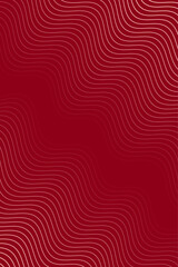Abstract background with waves for banner. Standart poster size. Vector background with lines. Element for design isolated on dark red. Red gradient. Brochure, booklet. Valentine's Day